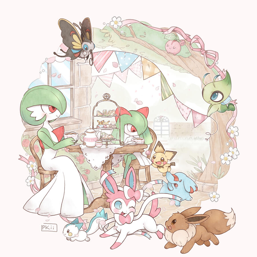 Pokemon Teatime Print Pokemon Teatime Print